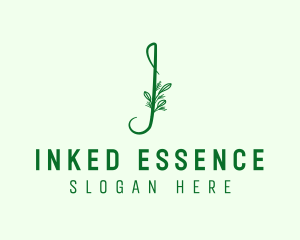 Natural Elegant Letter I logo design