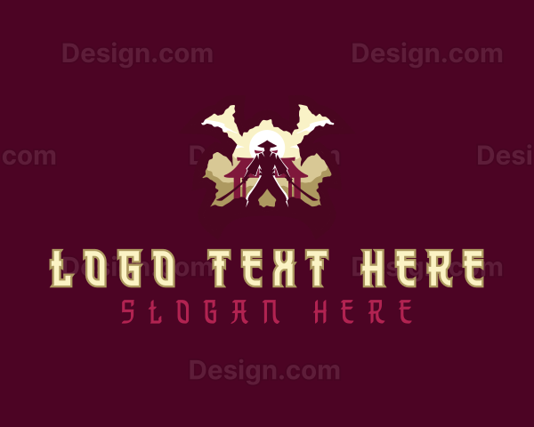 Samurai Sword Warrior Logo