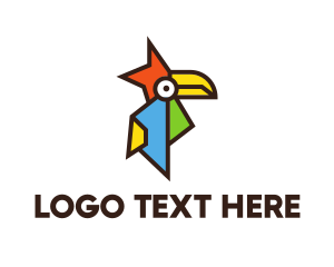 Colorful Tropical Toucan  logo