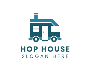 Blue House Vehicle logo design