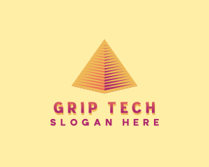 Pyramid Tech Developer logo design