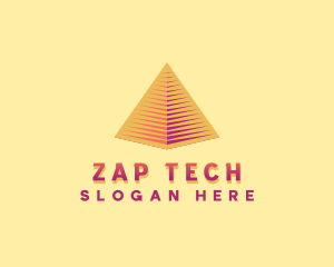 Pyramid Tech Developer logo design