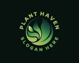 Organic Farm Plant logo design