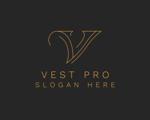 Minimalist Letter V Company logo design