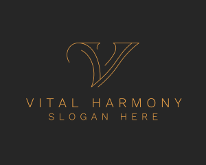 Minimalist Letter V Company logo design