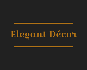 Simple Elegant Signage logo design