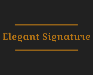 Simple Elegant Signage logo design