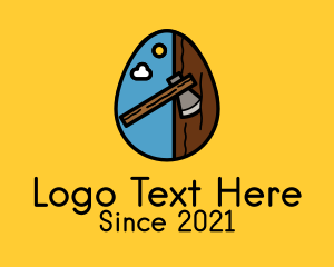 Axe Wood Log  logo