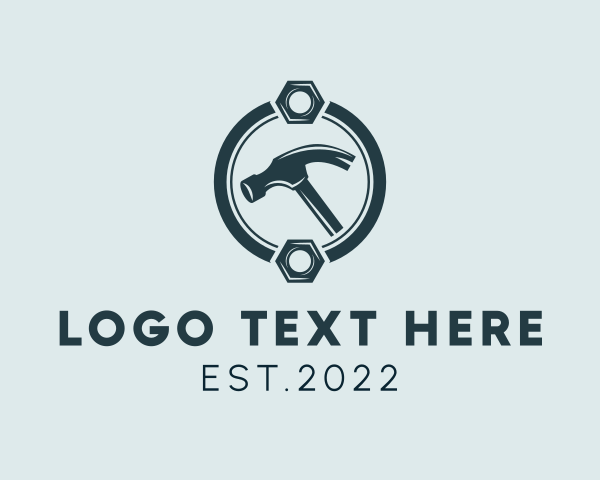 Hammer Construction Tool  logo