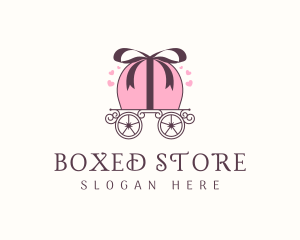 Ribbon Gift Carriage logo design