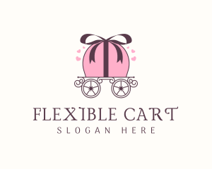 Ribbon Gift Carriage logo design