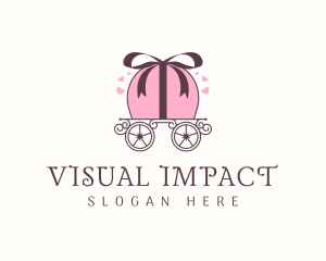 Ribbon Gift Carriage logo design