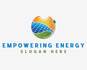 Solar Panel Energy logo design