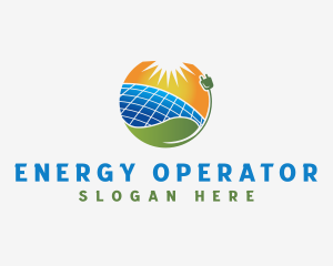 Solar Panel Energy logo design