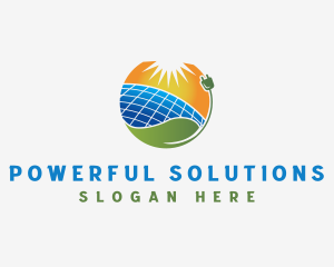 Solar Panel Energy logo design