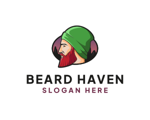 Handsome Beard Guy logo