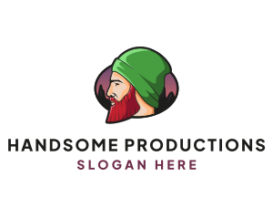 Handsome Beard Guy logo