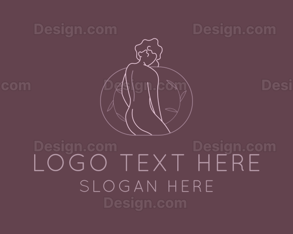 Floral Nude Woman Logo