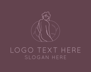 Floral Nude Woman logo