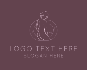 Floral Nude Woman Logo