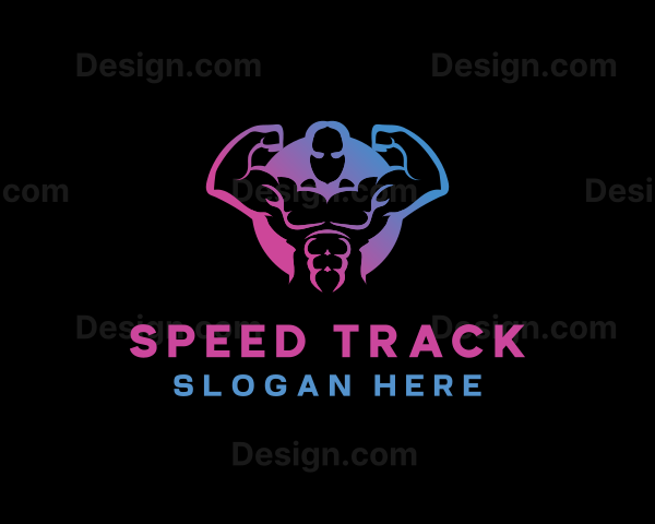 Neon Muscle Fitness Logo