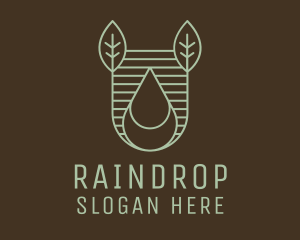 Botanical Oil Drop  logo design