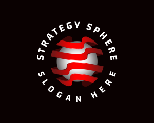 3D Globe Sphere logo