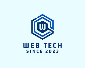 Tech Hexagon Digital Network   logo design