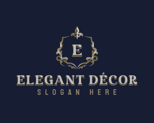 Elegant Ornamental Crest logo design