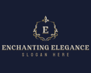 Elegant Ornamental Crest logo design