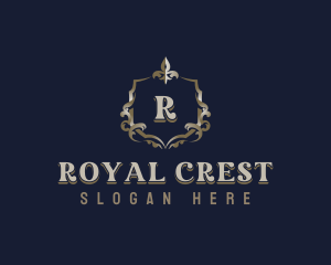 Elegant Ornamental Crest logo design