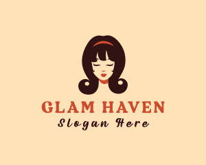 Glam Beauty Girl logo design