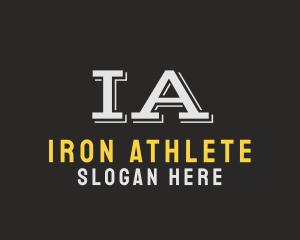 Sporty Athlete Gym logo design