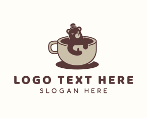 Bear Coffee Cup Logo