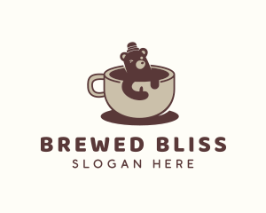 Bear Coffee Cup logo