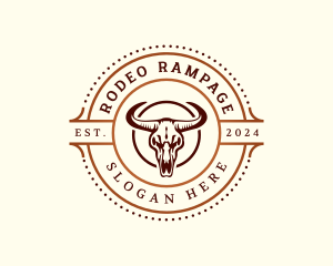 Bull Skull Ranch logo design