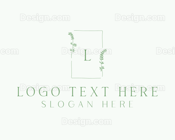 Natural Wedding Frame Logo