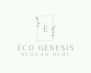 Natural Wedding Frame  logo design