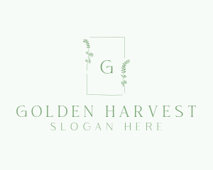 Natural Wedding Frame  logo design