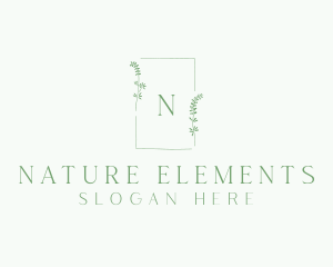 Natural Wedding Frame  logo design