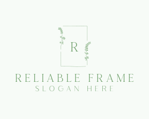 Natural Wedding Frame  logo design