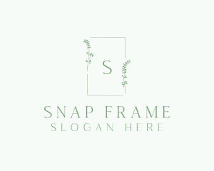 Natural Wedding Frame  logo design