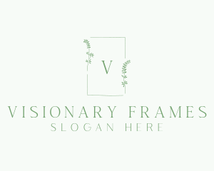 Natural Wedding Frame  logo design