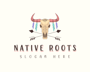 Bohemian Bull Horn logo design