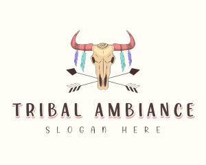 Bohemian Bull Horn logo design