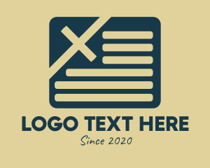 Form - Professional Report Document logo design