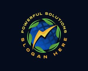 Sustainable Energy Lightning logo design