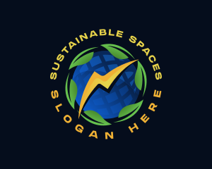 Sustainable Energy Lightning logo design