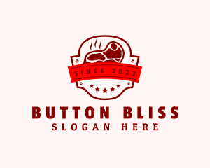 Steak Grill Butcher logo design