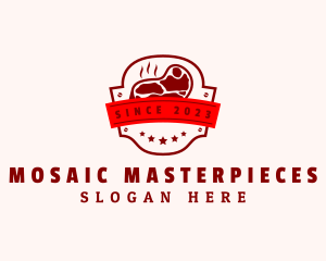 Steak Grill Butcher logo design